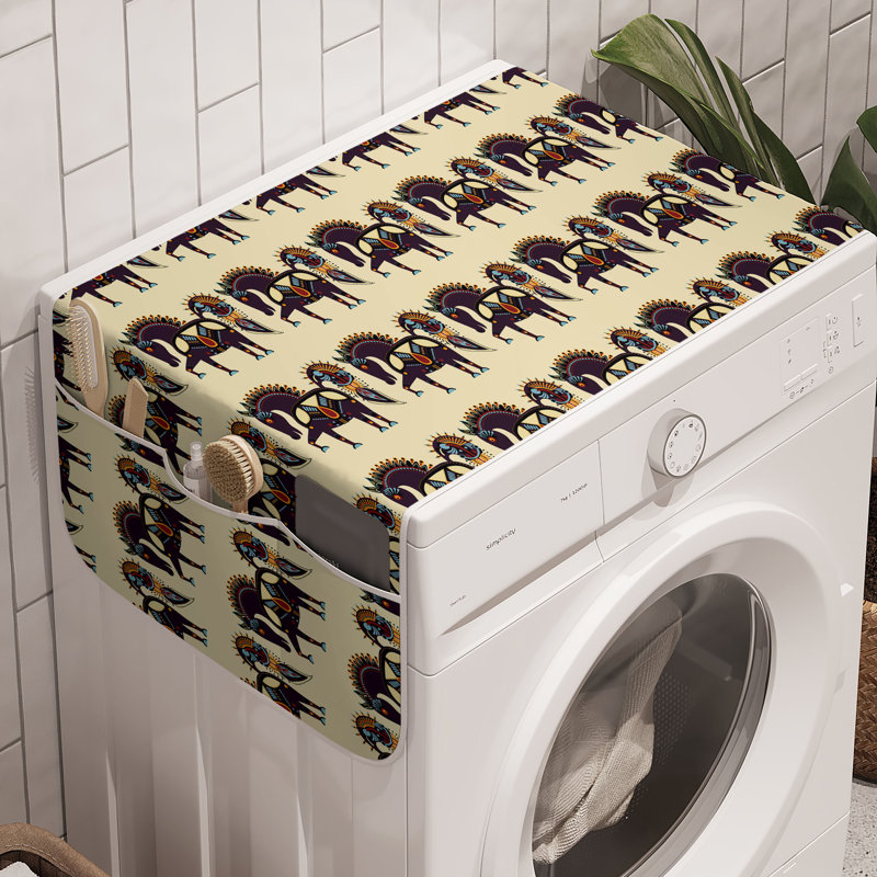 Ensemble de 2 pièces de rangement pour machine à laver East Urban Home