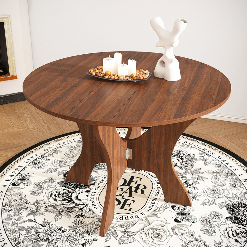 Heloise 43.31'' Folding Dining Table, Brown