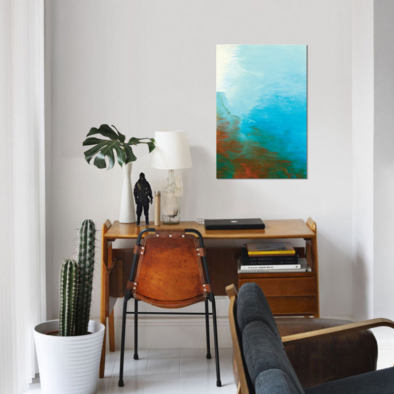 « neptune sky i », reproduction de peinture à l’acrylique sur toile tendue, H 40 po x l 26 po x P 1,5 po, Toile tendue