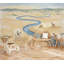 «Winding River», papier peint aquarelle-1869420490-1869420495