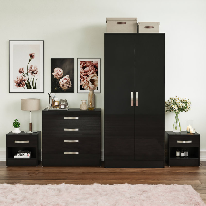Arkadij Piece Bedroom Set, Black