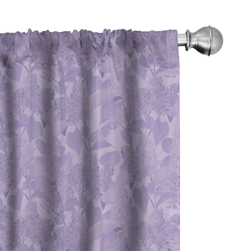 Semi-Sheer Rod Pocket Curtain Panels, 28" x 63"