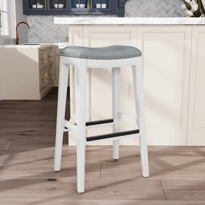 30" Bar Height Saddle Stool