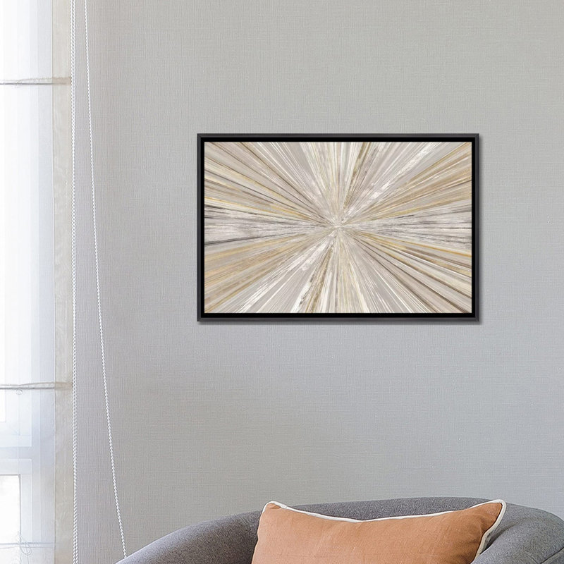 « scintillation light i » par tom reeves-print, H 32 po x l 48 po x P 1,5 po, Toile avec cadre photo, Noir patiné