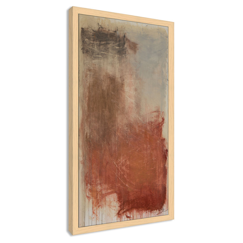 Autumn Over The Rivera Print by Casa Fine Arts, 50.5" H x 26.5" W x 1.25" D, Framed Print without Mat, Natural