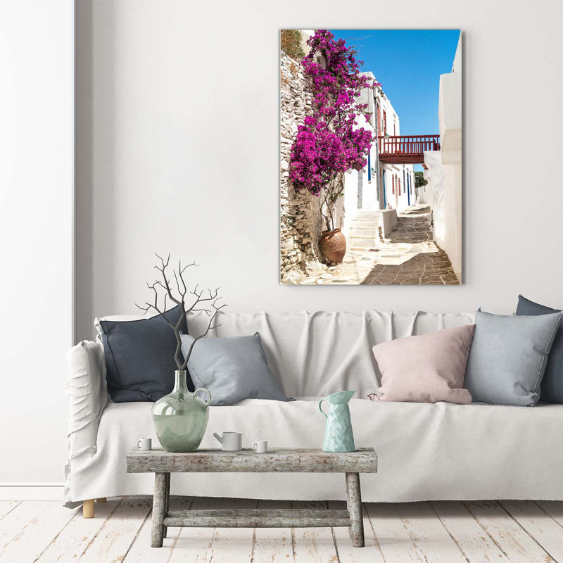 Greek Streets - Wrapped Canvas Print