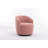 Swivel Accent Armchair Barrel Chair With Powder Coating Metal Ring-1122601914