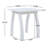 Accent Side Table, Weather-Resistant Rectangular End Table