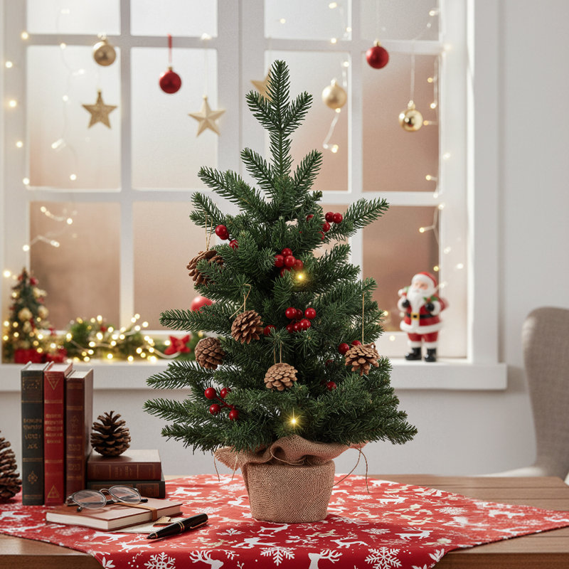 1.98' H Artificial Pine Christmas Tree