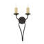 Lampe murale bougie 2 lumières Britt
