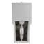 Toilette de 17 po de hauteur avec système 1,1 / 1,6, cuvette sans rebord, siège à fermeture en douceur, blanc brillant 006 pour salle de bain à double chasse moderne, lavabo, lustre doux