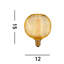 3.5W E27 Dimmable LED Globe Light Amber