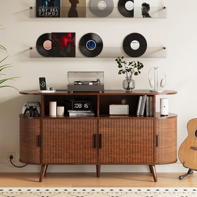 Support pour lecteur de disques Ato, Noyer