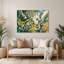 Art mural oiseaux en métal vert-2122298570