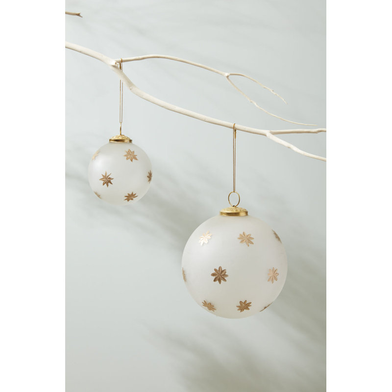 Ornement boule étoile Stari North, H 6 po x l 6 po x P 6 po