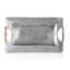 Plateau de service tambour en acier Swirl
