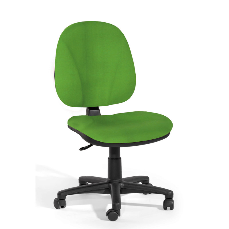 Office Chair, Armless, Green
