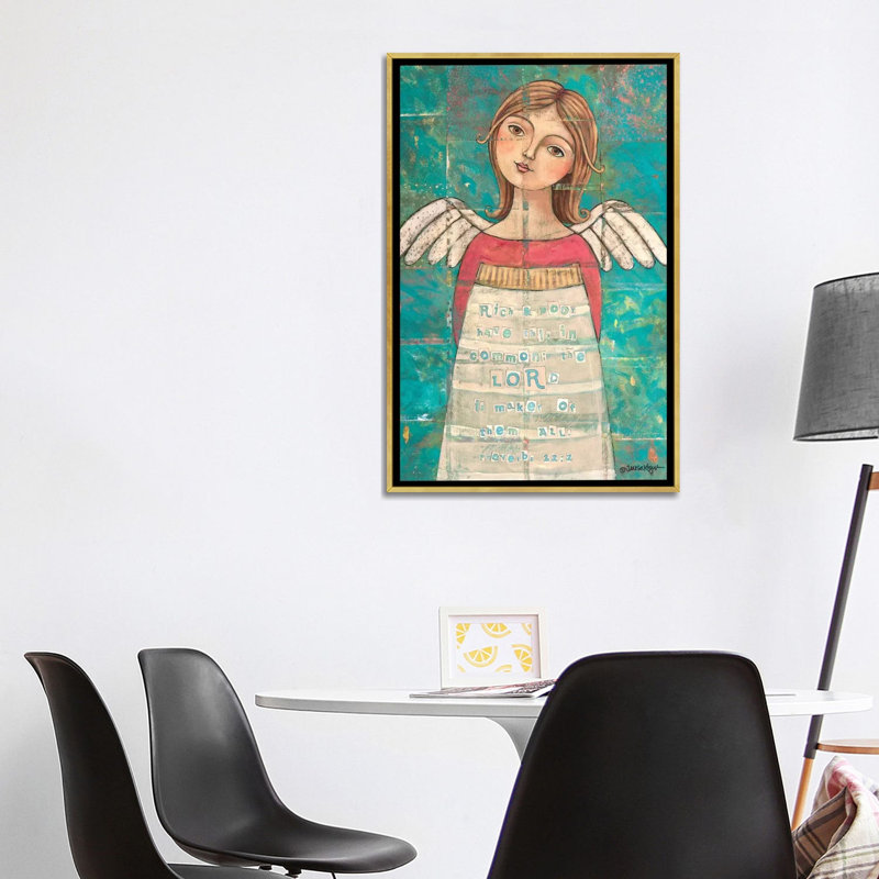 Créateur de toutes les écritures par Teresa Kogut - reproduction d'art, H 40 po x l 26 po x P 1,5 po, Toile encadrée d'or