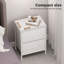 42cm W Metal Bedside Table