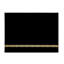 Black Frosted Glass Striped Placemat