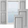 Lifetime Vinyl Standard Two Equal Raised Panel Shutters with Shutter-Locks & Matching Screws