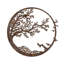 Accessoire mural décoratif en métal peint à la main, finition antique, 25,9 po x 26,8 po | Fabrication en métal durable, épaisseur: 0,06 pouce | Pièce d'art unique pour la décoration intérieure, ajoutant du caractère à n'importe quelle pièce