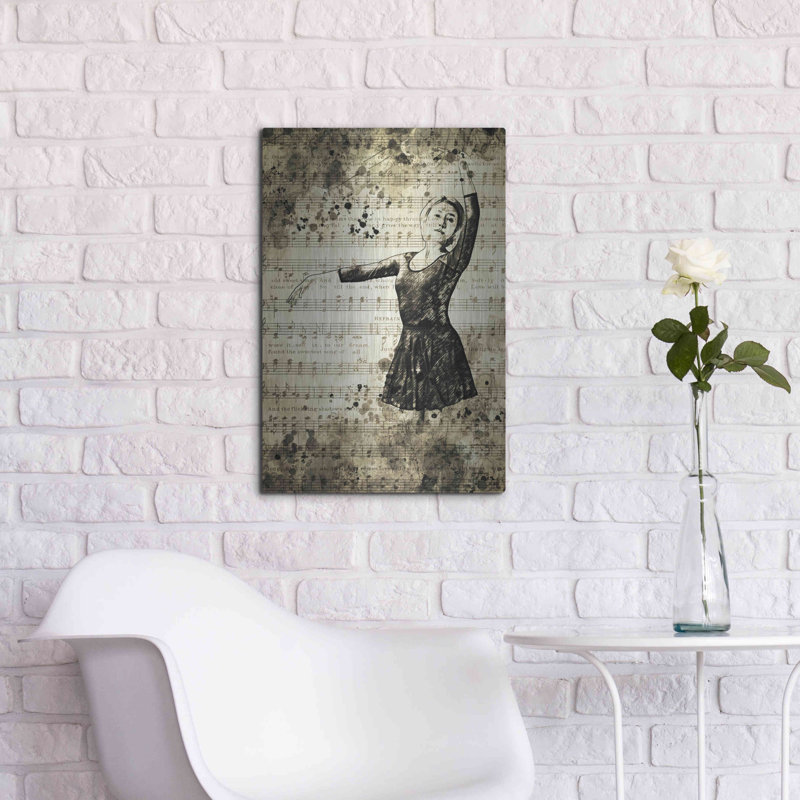 Art mural en métal Lark Manor ™ «Prima Ballerina Dream 1» par Ashley Aldridge, H 24 po x l 16 po