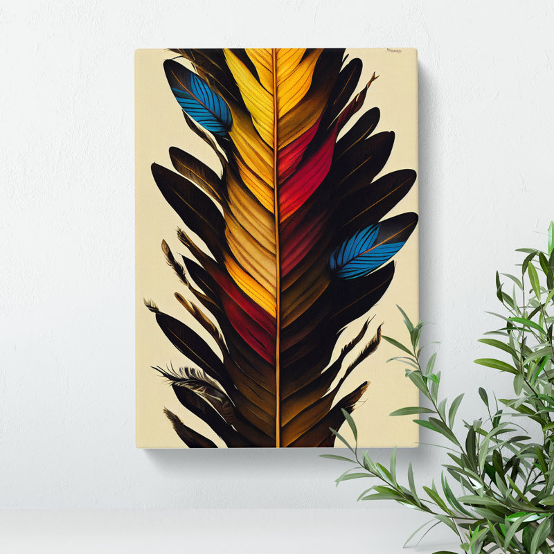 Incomparable Feather - Wrapped Canvas, 60cm H x 40cm W x 3cm D