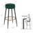 Michaela Upholstered Counter Stool with Metal Frame-1643330700