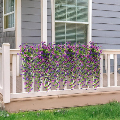 Fleurs artificielles à suspendre pour l'extérieur, 2 pièces de faux ...