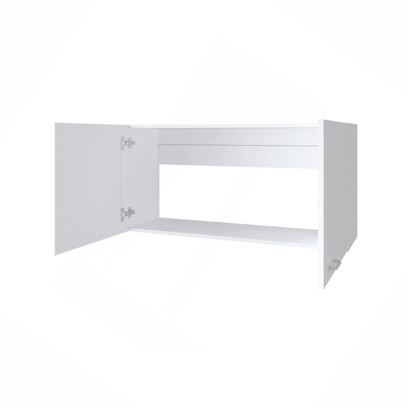 Kitchen Wall Cabinet With 2 Doors, White