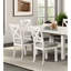 Chaises d'appoint à dossier croisé en chêne blanc 2 pièces Transitional