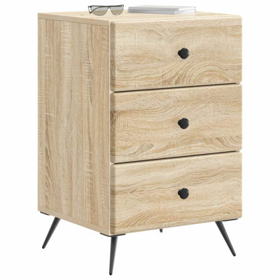 43cm W Manufactured Wood Bedside Table