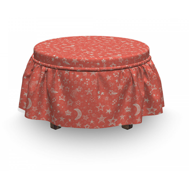 Box Cushion Ottoman Slipcover