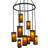 9 - Light Dimmable Tiered Chandelier