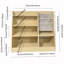 Bibliothèque en bois avec rangement pour jouets-106845561