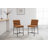 Mutsuo Upholstered Faux Leather Counter Stool with Metal Frame Chic Arm-less Counter Height Bar Stool for Coffee Bar/Kitchen Island-189656401