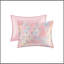 Ensemble d'édredon à imprimé métallique avec coussin décoratif double / grand