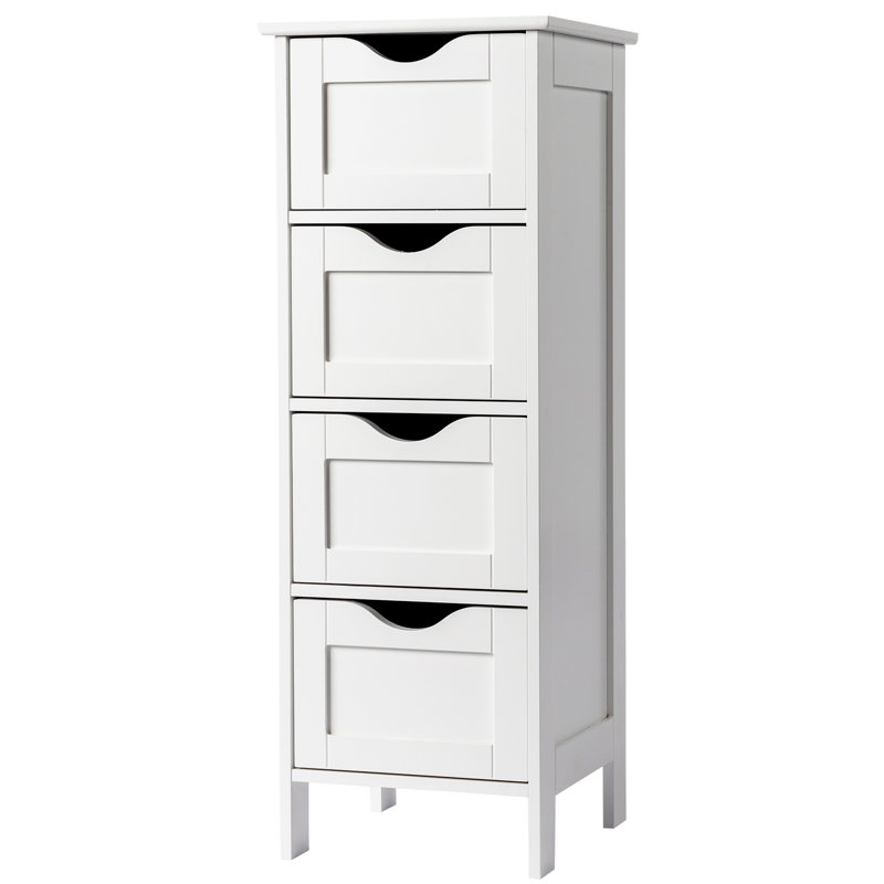 Armoire de salle de bain autoportante Gassett l 11,81 po x H 32,28 po x P 11,81 po