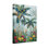 Plantes et fleurs, palmiers tropicaux et fleurs colorées