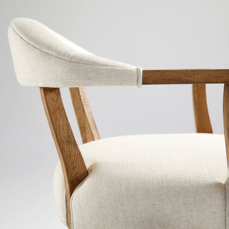 Prater Upholstered Stool with Solid Wood Frame