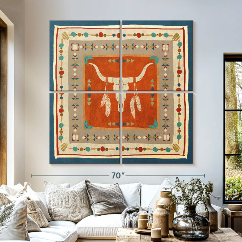 Lelar Southwest At Heart Tile I, H 57 po x l 57 po