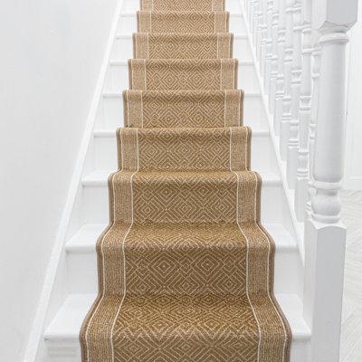 Stair Runner Geometric Machine Tufted Area Rug