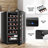 24 Bottle Wine Refrigerator – Quiet Freestanding Mini Fridge For Red, White, And Sparkling Wines, Digital Thermostat, Ideal For Home, Kitchen, Or Bedroom Use-Black