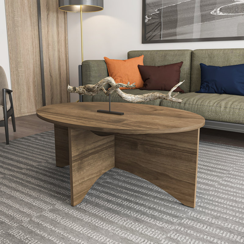 Solo 39" Wide Coffee and Cocktail Table, Walnut