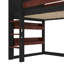 Lit mezzanine simple en bois massif avec bibliothèque pour enfants-1452971061-1452971063