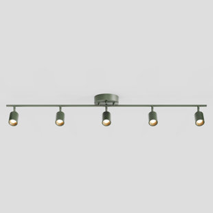 Shura 5-Light Integrated LED Track Light with Rotatable Heads, 4 ft. Track Lighting Kit, 3000k, 2450 Lumen