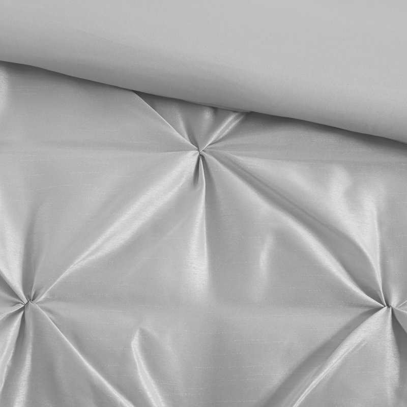 7 Piece Bedding In Grey For King Size Comforter , With Comfortable Feel