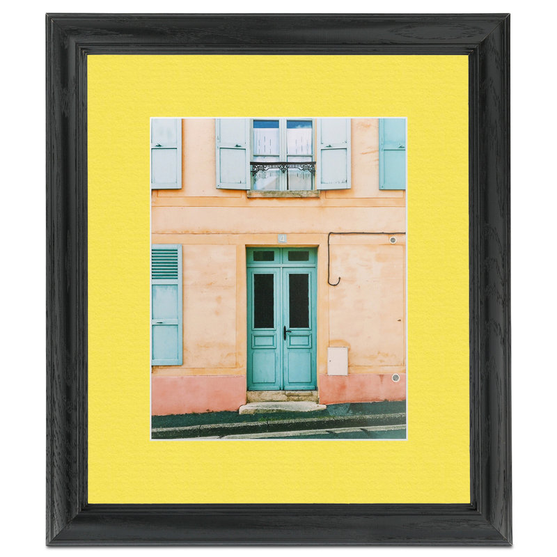 Cadre pour photo simple 14 po x 14 po en bois mat, Canari