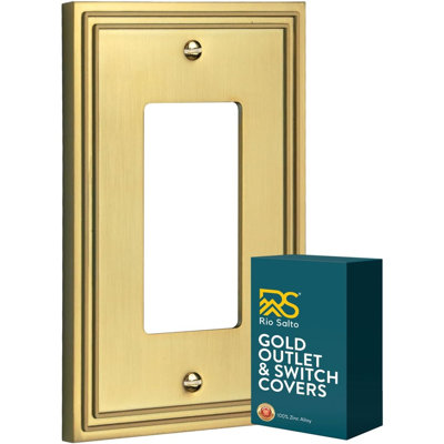 Rio Salto Imperial Collection 3-Gang Rocker Wall Plate, Matte Copper, Zinc